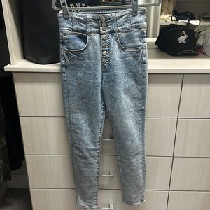 Veronica Beard Katherine Corset Extra! High Rise - Size 27 -  Glacier Blue